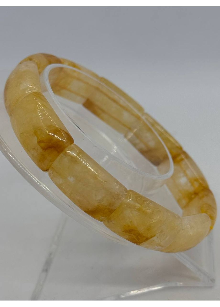 Браслет из цитрина 20 см Желтый No Brand (363829936)