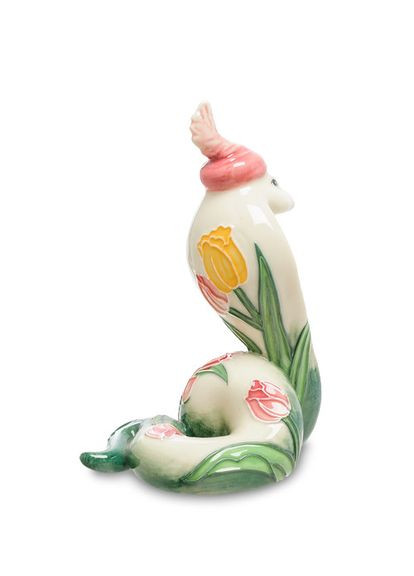 Фигурка фарфоровая Кобра Змея 11х8 см 1105198 Pavone (346534997)