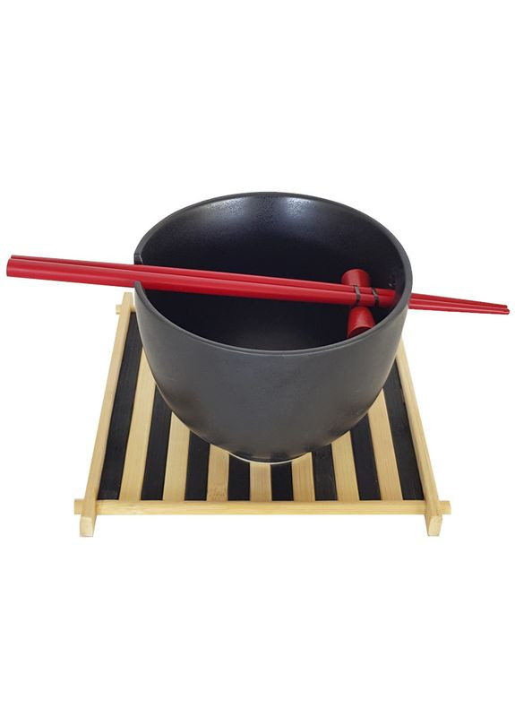 Набор для супа на 1 персону Красное и Черное (220-2021) No Brand (346286769)