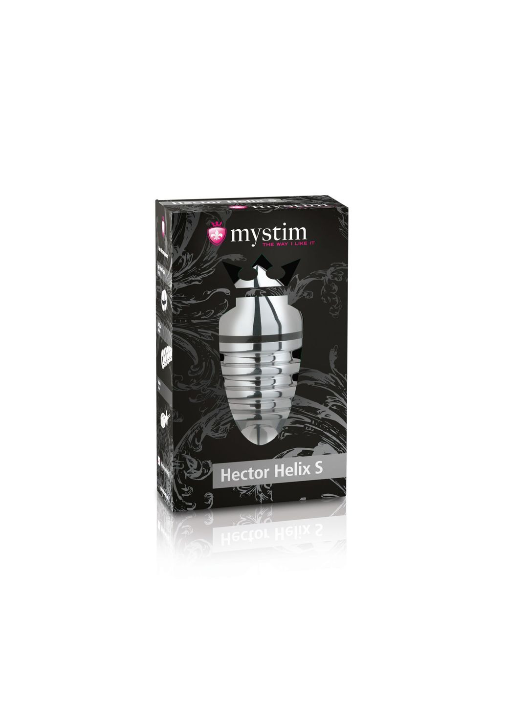 Металлическая анальная пробка Hector Helix S для электростимулятора, диаметр 4 см Mystim (369947486)