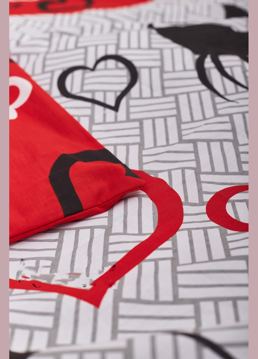 Комплект постельного белья двуспальный 175х210 наволочки 4х50х70 Бязь Gold Люкс (MS-820001156) Moon&Star Love Cats (285717612)