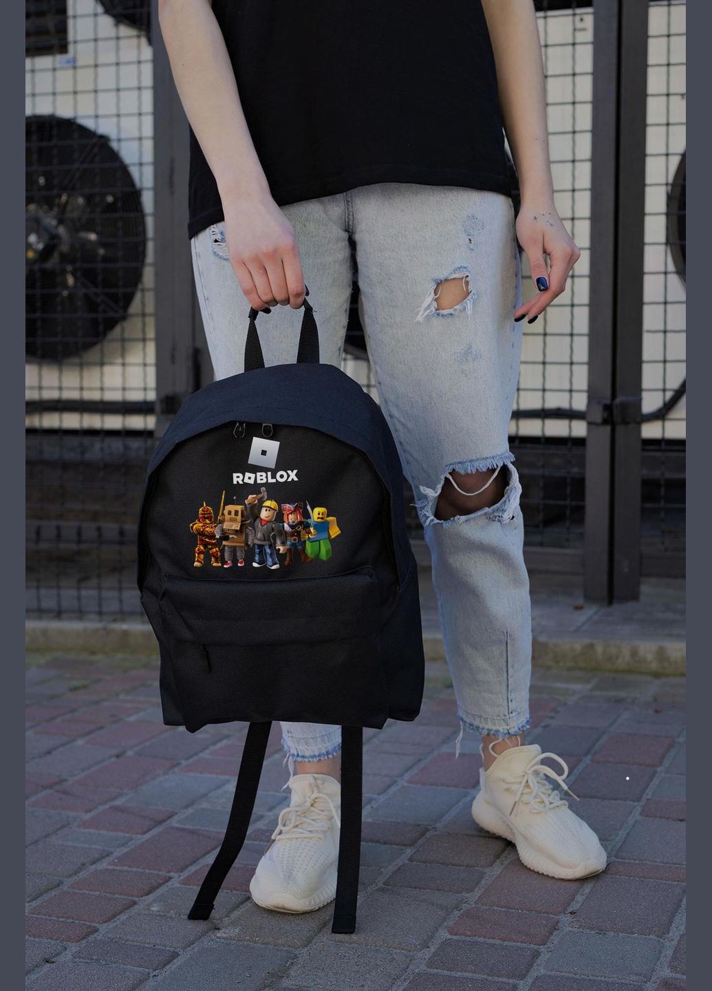 Повсякденний Рюкзак Шкільний Для Дівчинки Compact З Принтом Роблокс Without (346475665)