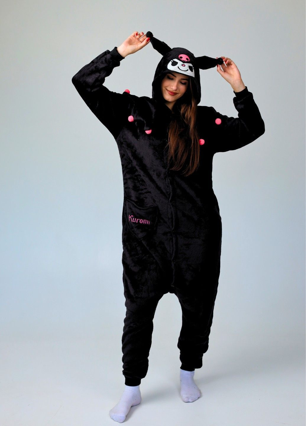 Кігурумі піжама Куромі жіноча чорний плюшеве затишне Lalapka (363975884)