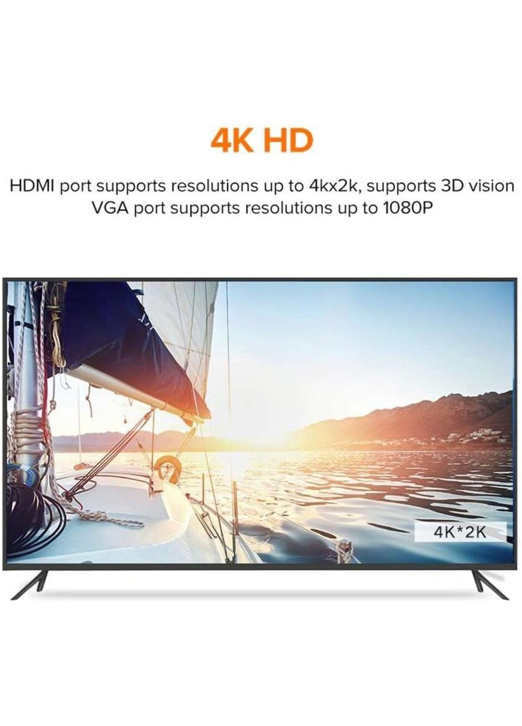 USB-хаб USB Type C to HDMI + VGA Converter (White) Ugreen (335807977)