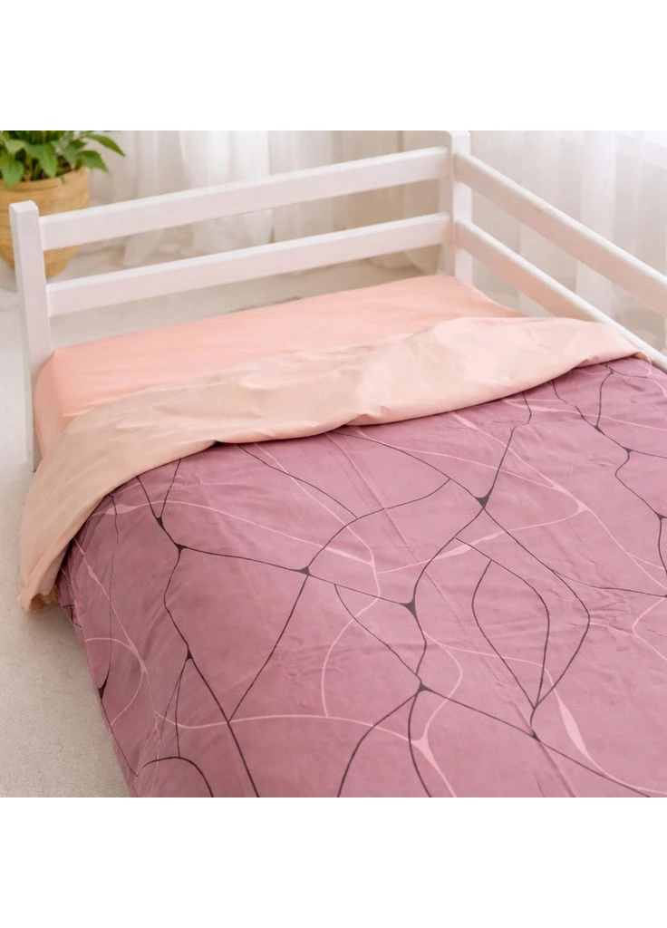 Комплект постільної білизни Ranforce Elite TEENAGER 17-0810 Accents pink Полуторний Євро Mirson (399958336)