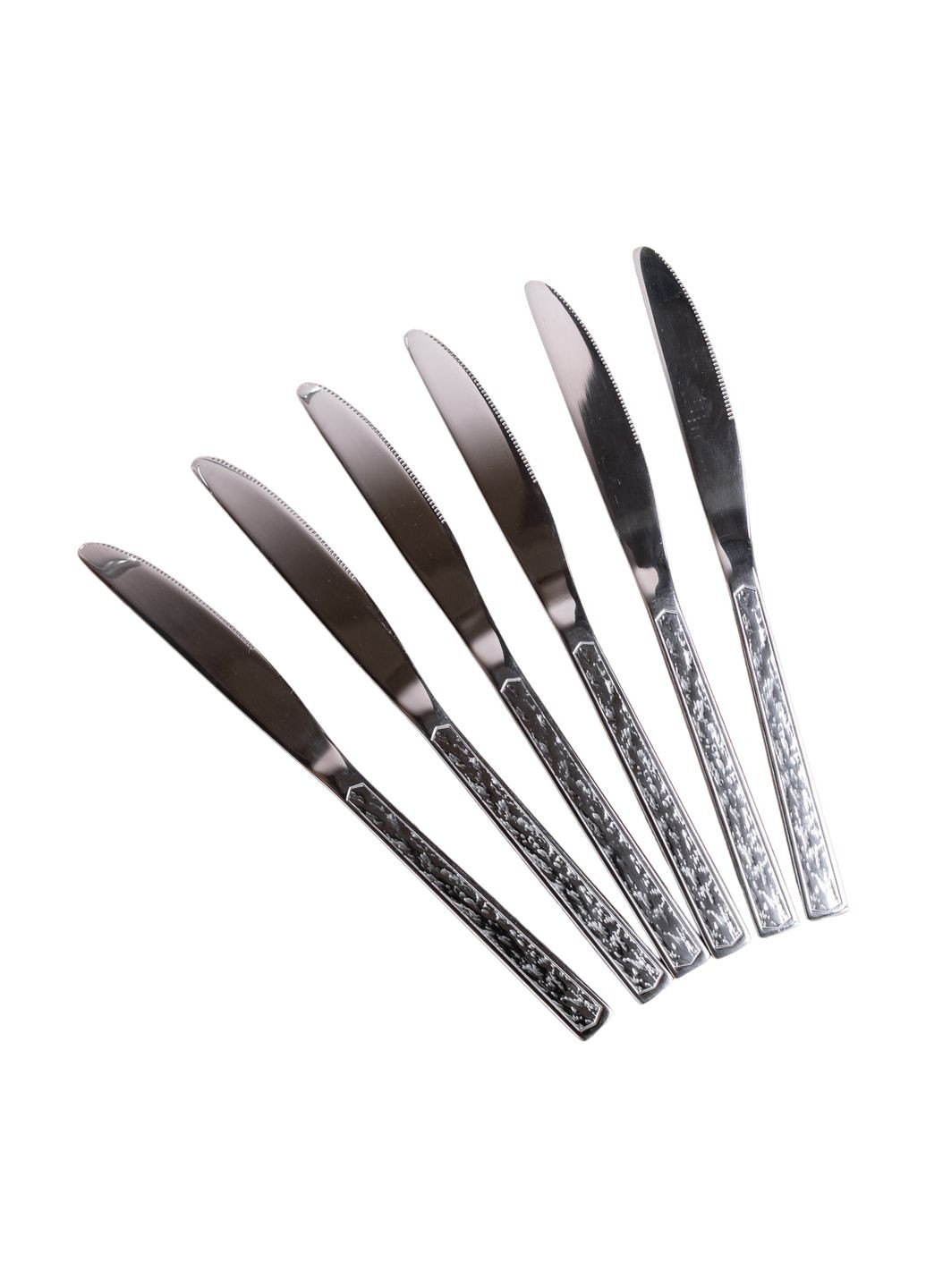 Набір столових ножів 6 шт нержавіюча сталь гальванічне покриття No Brand HP692 (298915562)