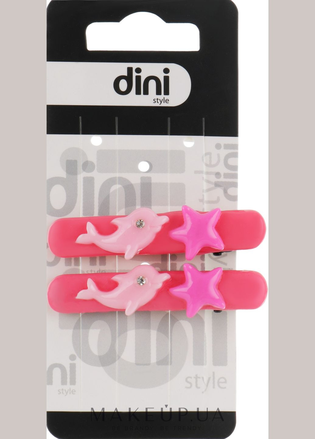 Зажим-лапка "Дельфин", малиновый, d-159 Kids 2шт (641853-27236681) Dini (368617287)