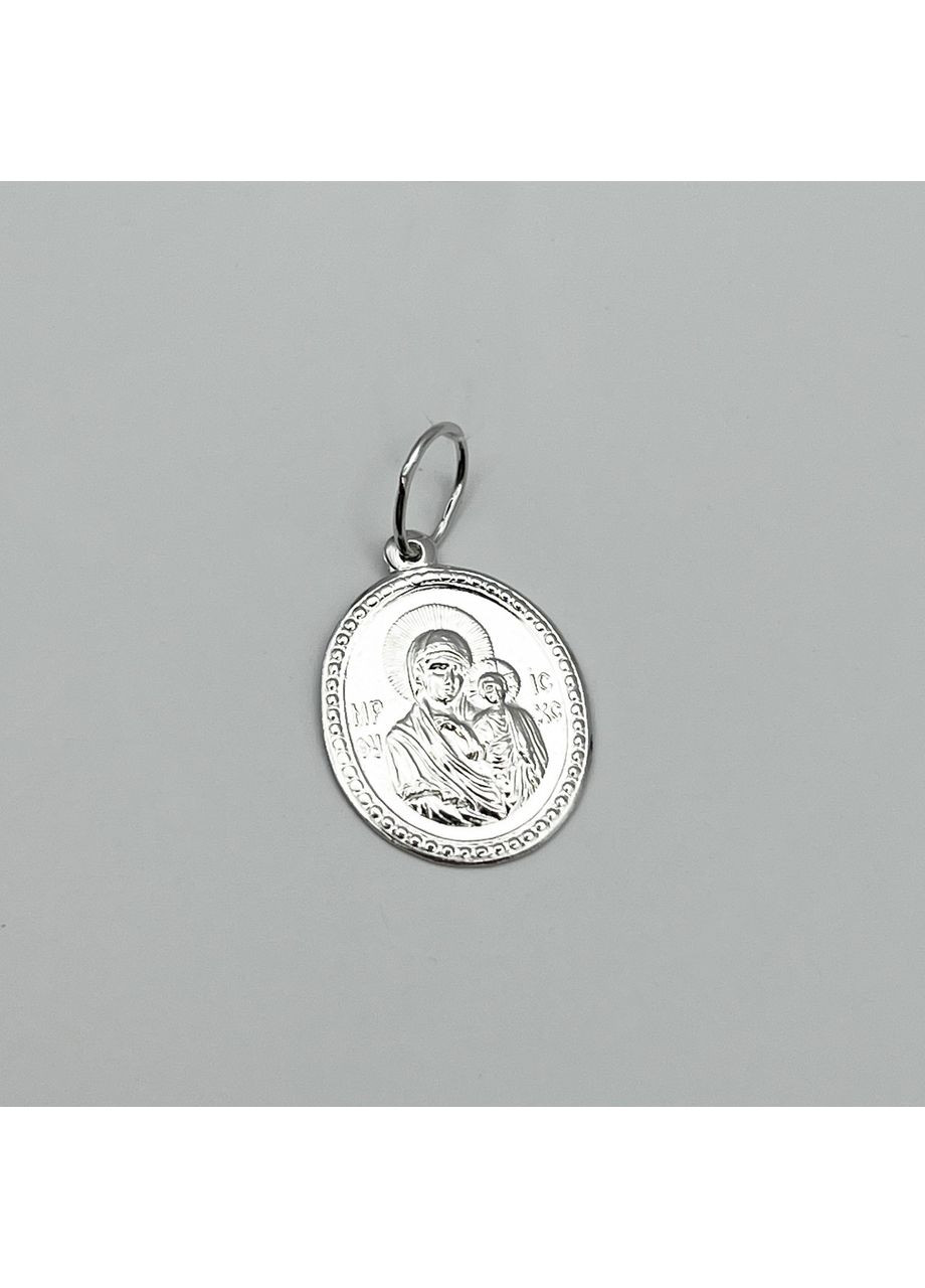 Православна ладанка срібна "Богородиця з немовлям" 1,1 г No Brand (369737330)