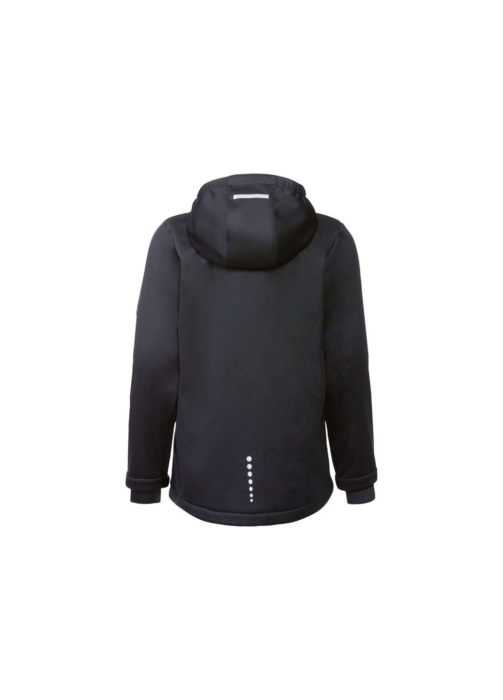 Черная демисезонная куртка softshell водоотталкивающая и ветрозащитная для девочки 358145 Crivit