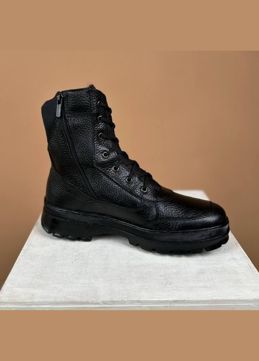 Демисезонные Женские Тактические Берцы. 36-50р Черные. Полностью Натуральная кожа! MBDF-2118 No Brand (301148224)