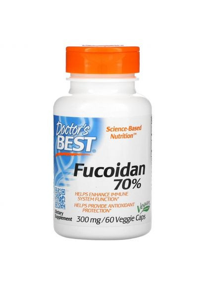 Фукоїдан 70%, Fucoidan, Doctor's s Best, 60 капсул (DRB00165) Doctor's Best (266038762)