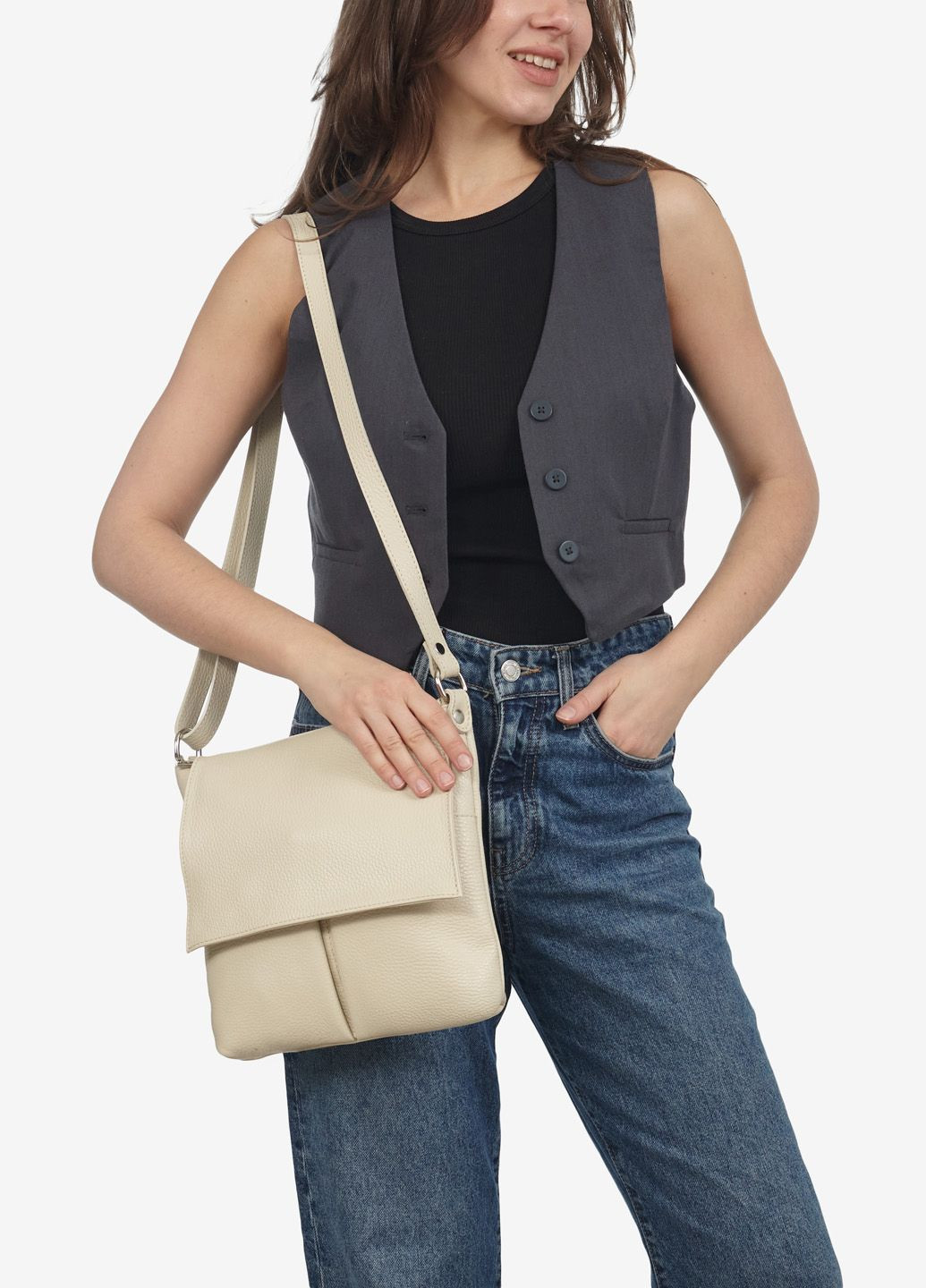 Сумка женская кожаная кросс-боди маленькая Сrossbody Regina Notte (280199215)