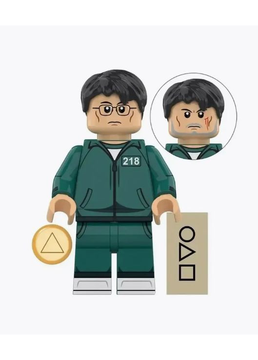 Дитячий конструктор Squid Game герої набір фігурок персонажів Гра в кальмара сумісний із лего для дітей іграшка ProDobro (367091442)