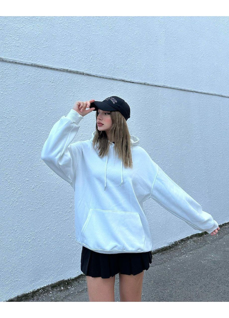 Модний жіночий однотонний худі на флісі — ЗАМІРИ В ОПИСІ Vione (370284977)