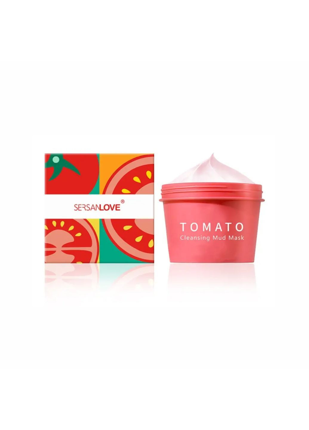 Глиняна маска для обличчя з екстрактом томату Tomato Cleansing Mud Mask, 100 мл Sersanlove (290681793)