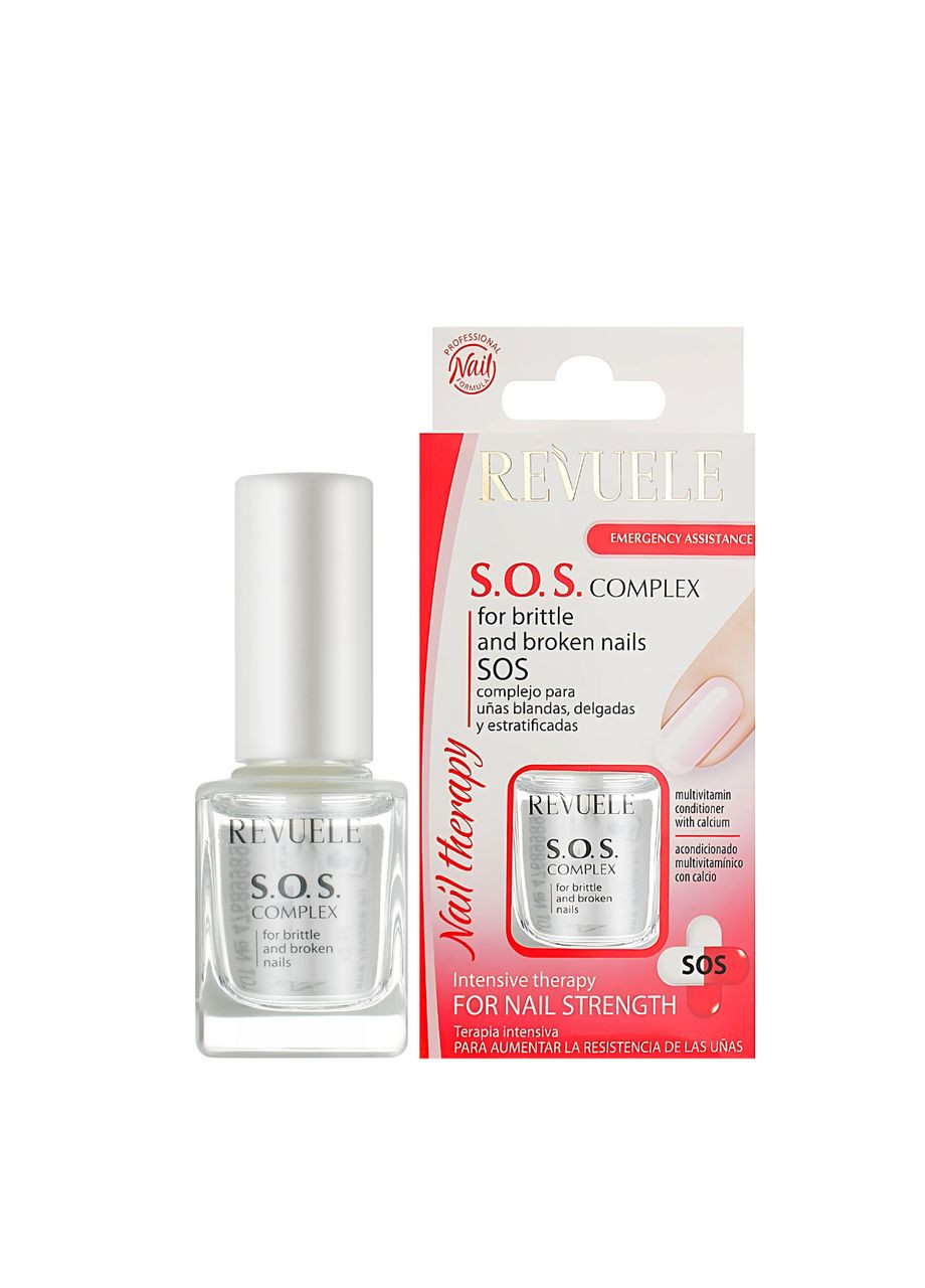 SOS-комплекс для ламких та нерівних нігтів Nail Therapy, 10 мл REVUELE (351856563)