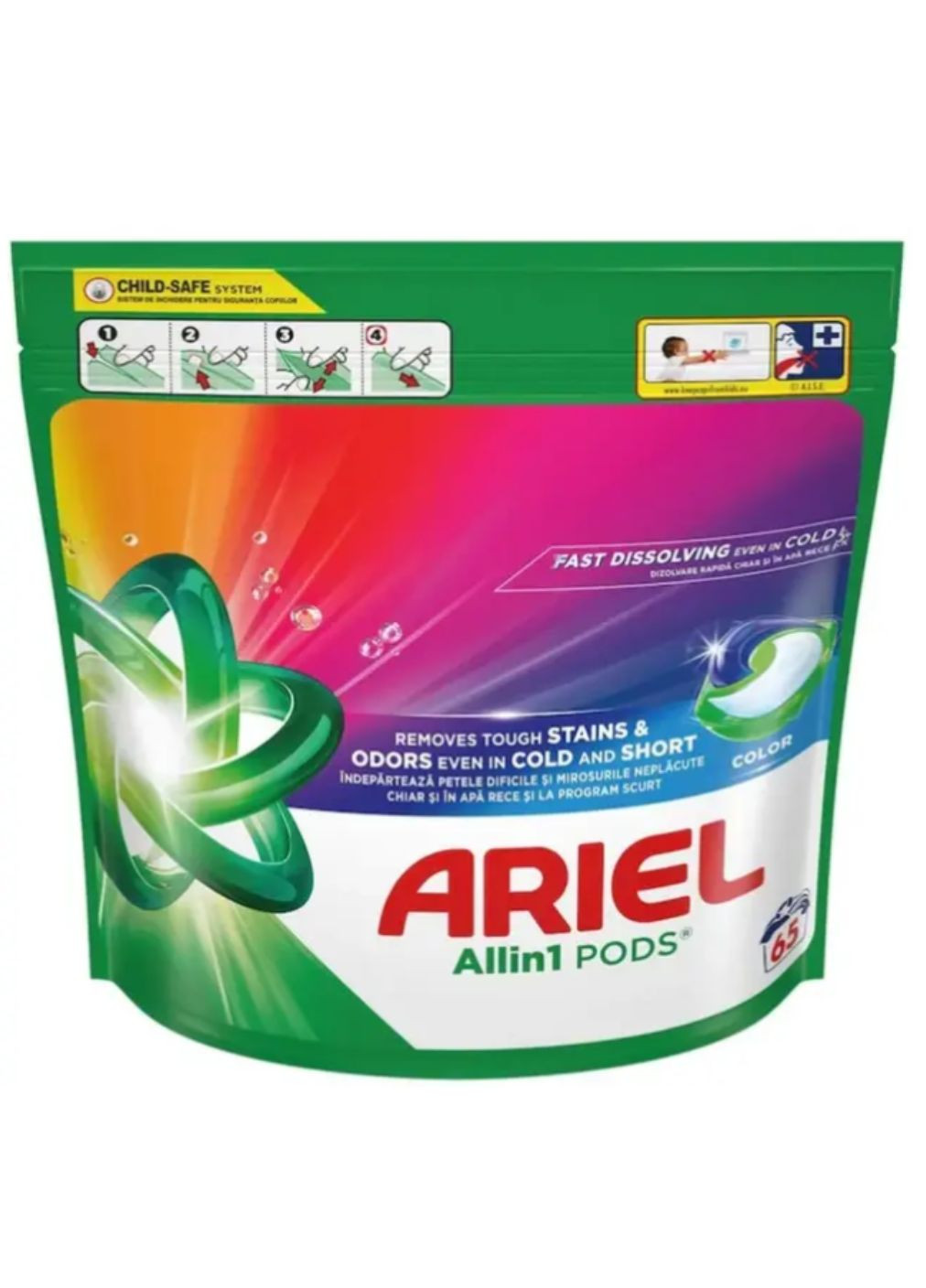 Капсулы для стирки 3в1 Color 65шт Ariel (346240999)