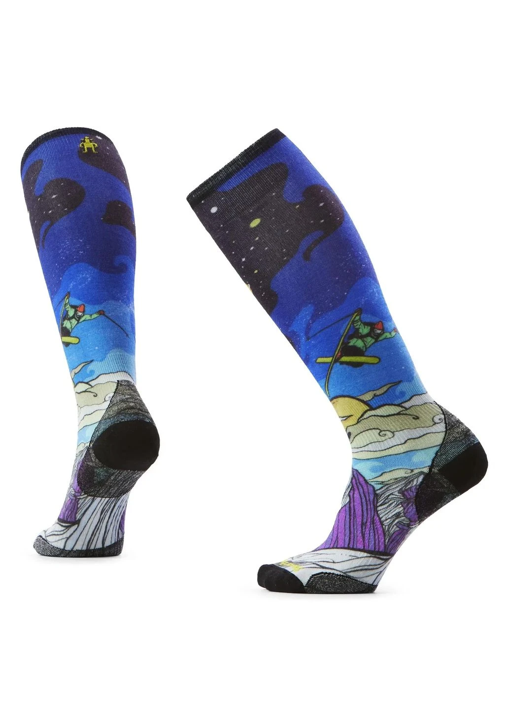 Синие носки женские women's ski zero cushion galactic, deep navy, m Smartwool (374854564)