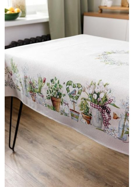 Скатертина гобеленова Garden 136х240 см Різнокольоровий (8783) Прованс (361785013)