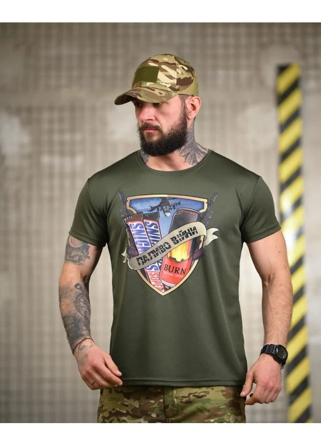 Тактическая футболка SELION Топливо олива ПП7724 No Brand (390377852)