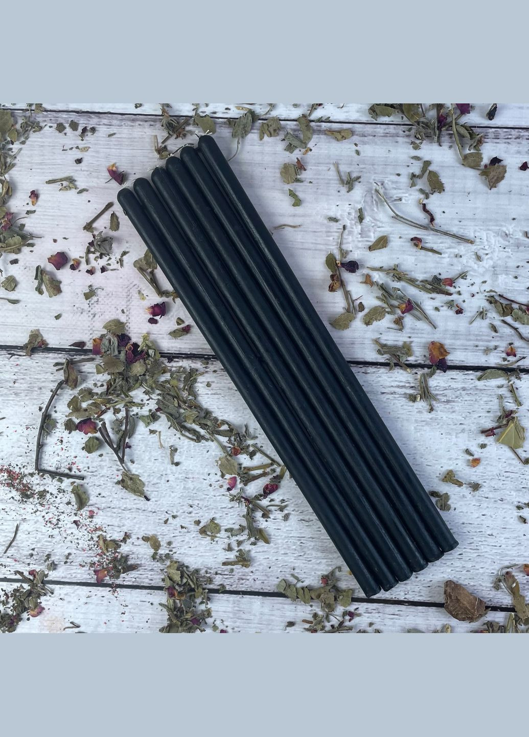 Чорні воскові свічки 26 см 5Candles (322244342)