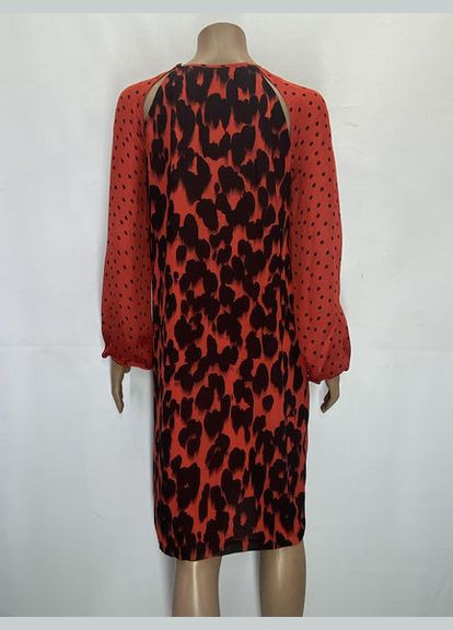 Красное праздничный платье Moschino леопардовый