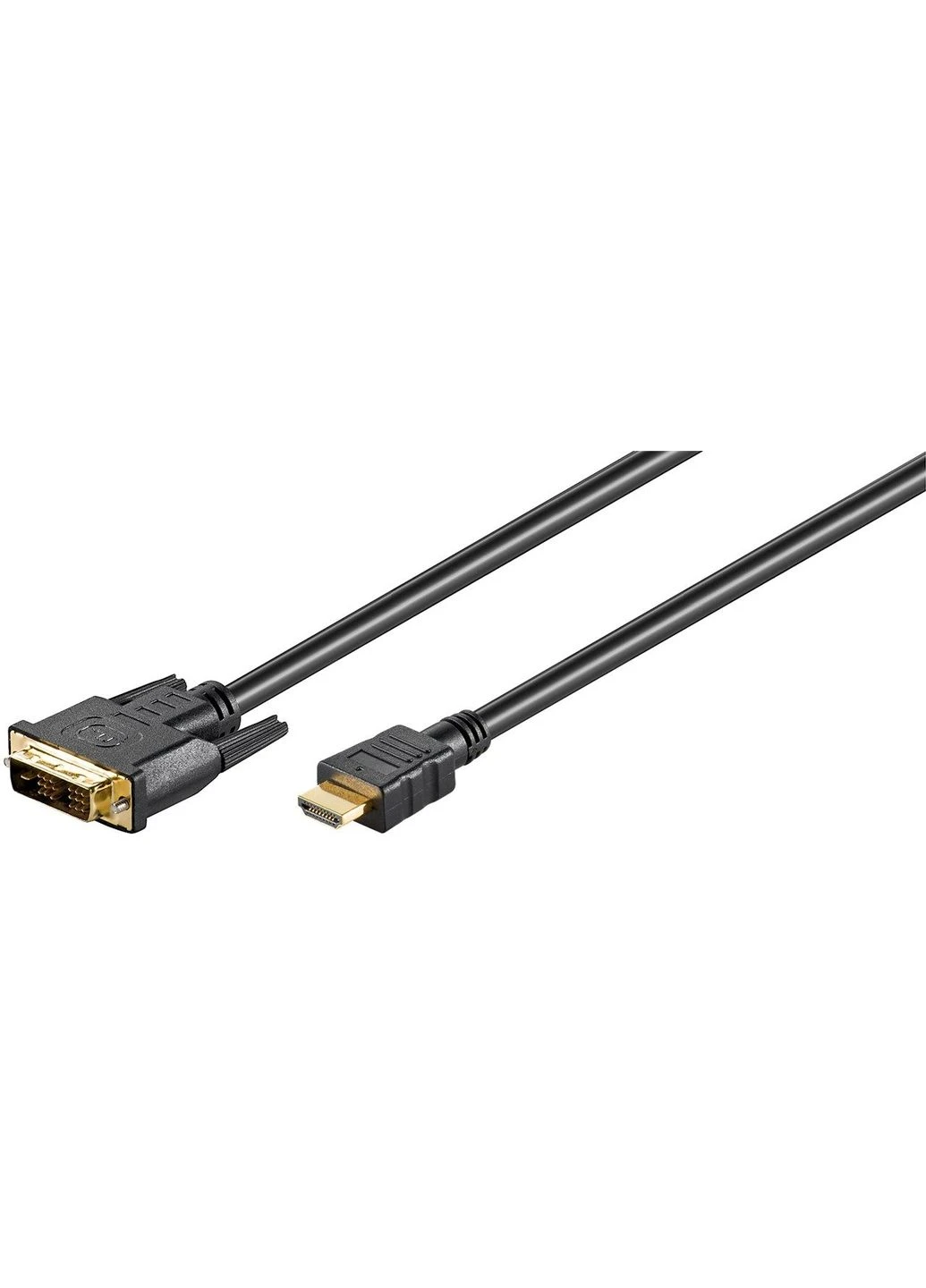 Адаптер кабель монітора HDMI DVI M/M (тато/тато) 5.0m 18+1 D=6.0mm Cu Gold Lucom (370888228)