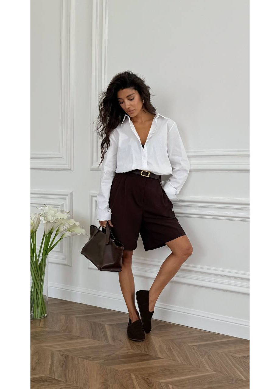 Белая коктейльный, повседневный, вечерний, классическая, кэжуал рубашка Asi.Store.ua с длинным рукавом