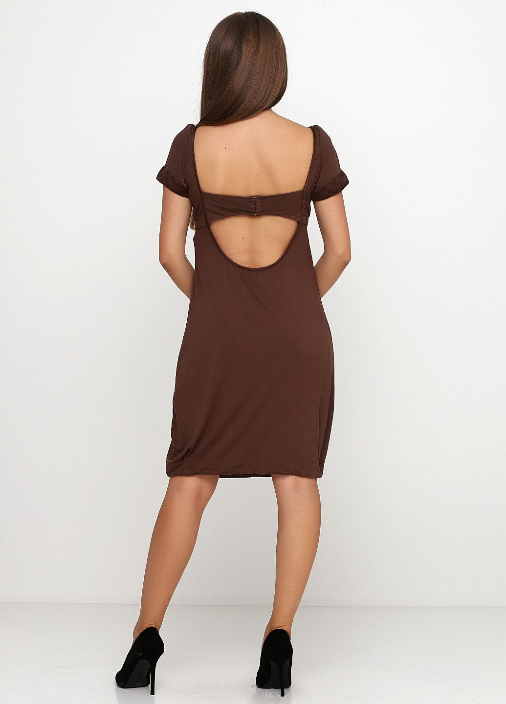 Коричневое повседневный платье коричневый Miss Sixty