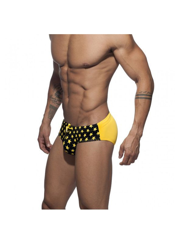 Мужские желтые пляжные, спортивные, повседневные, кэжуал мужские плавки брифы желтый 4172 брифы Sport Line