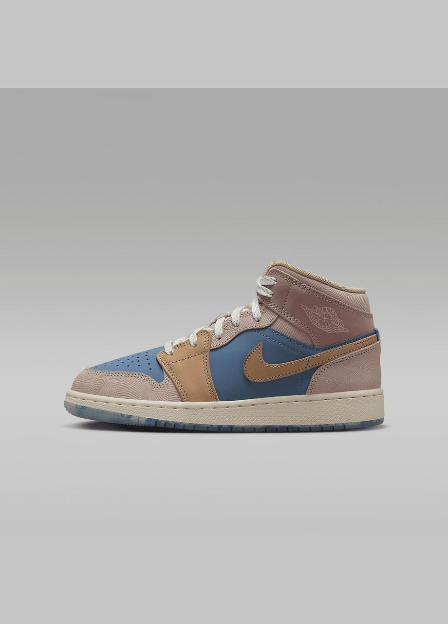 Кросівки жіночі 1 Mid Gs “Zen” (FN7452-400) Jordan комбіновані демісезони (369763400)