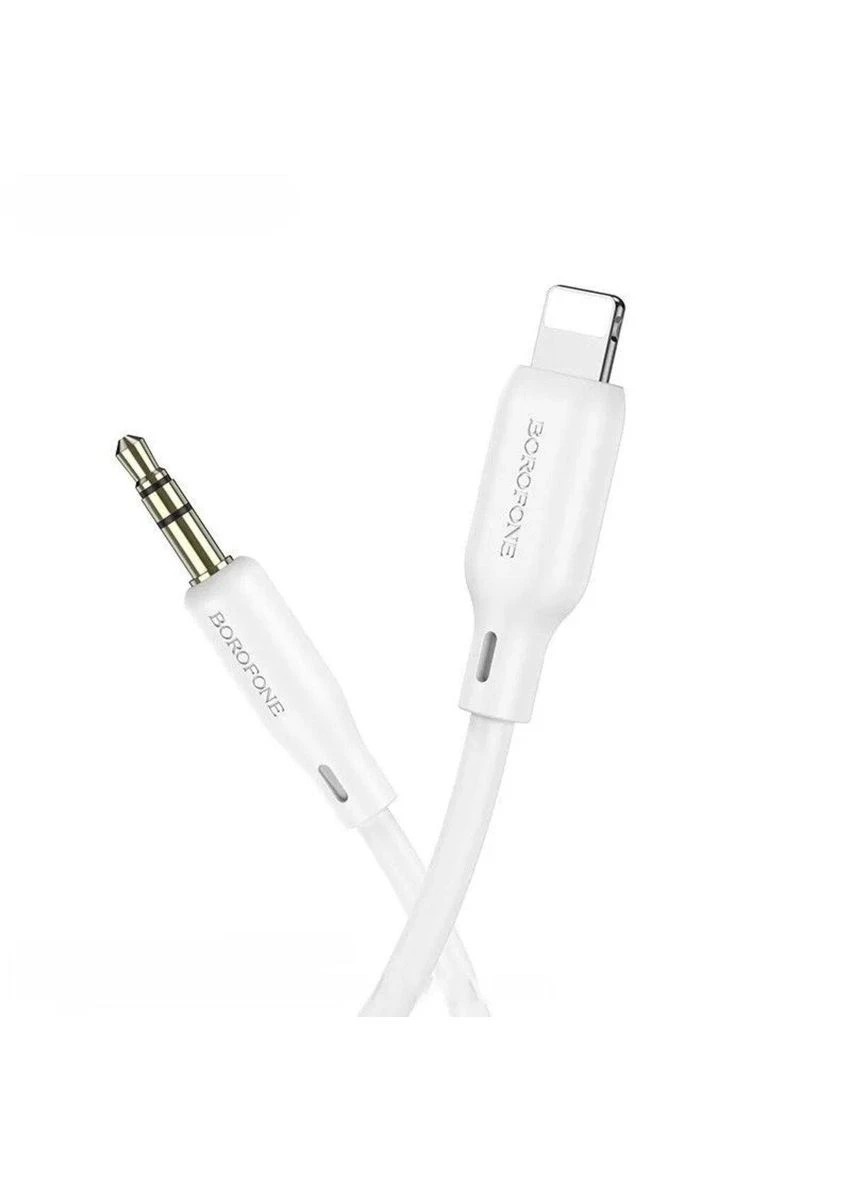 Аудiокабель BL18 iP silicone digital audio conversion cable White Borofone (301090838)