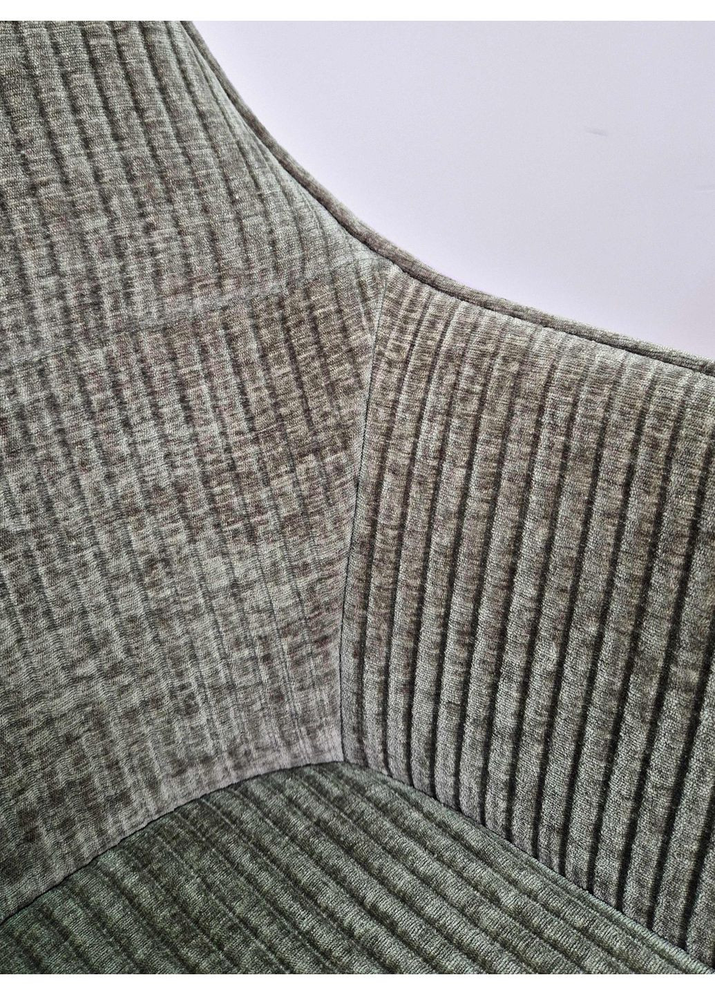 Стілець Oliver Чорний каркас / Зелена тканина вельвет Intarsio (372178923)