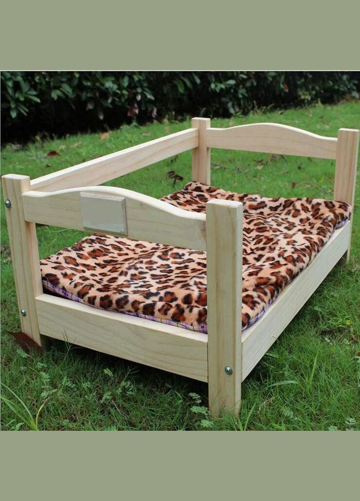 Лежак деревянный для собаки из дерева Рамзай 60х40 бланже (ЛЖК-60401201) No Brand (328450322)