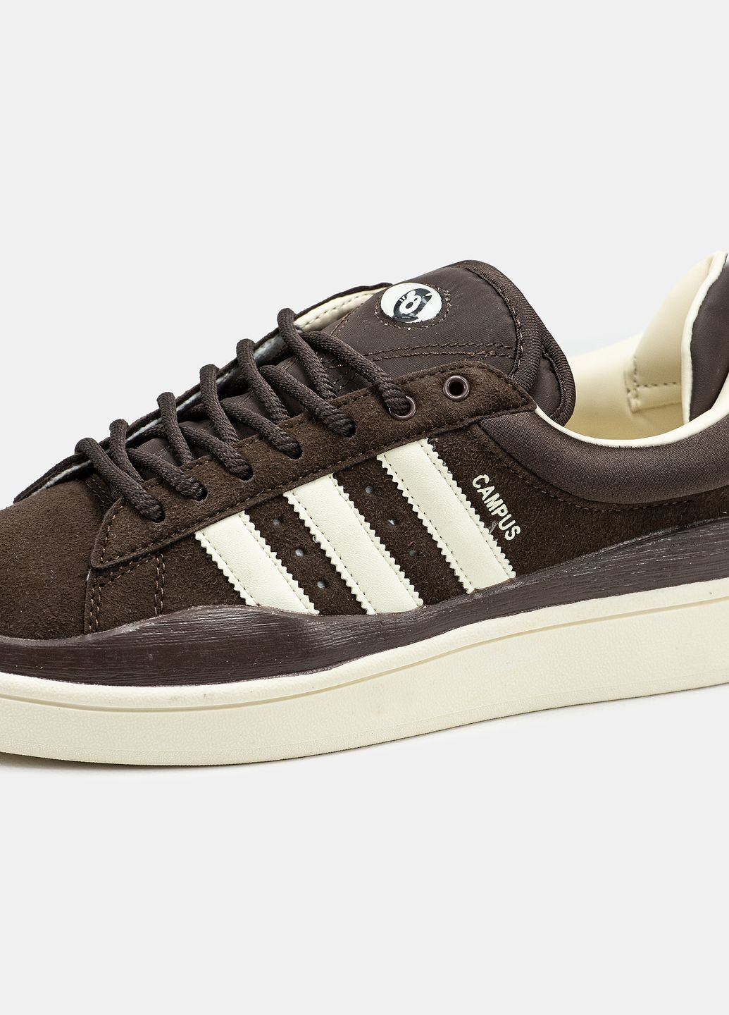 Коричневі Осінні кросівки чоловічі і жіночі adidas campus x bad bunny brown cream | адідас кампус бед банні коричневі No Brand