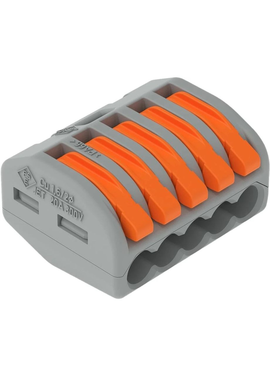 Клемма 5-контактная 222-415 WAGO (372131931)