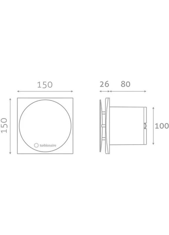 Вытяжной вентилятор MIO 100 LL SC Turbionaire (323127889)