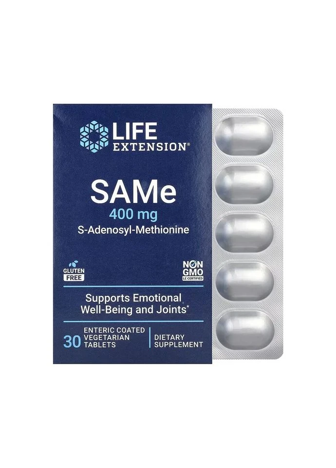 SAMe 400 mg - 30 таб. Life Extension (387656259)