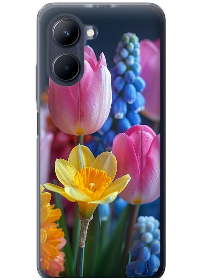 Силіконовий чохол 'Весняні квіти' для Endorphone Realme C33 (285785258)