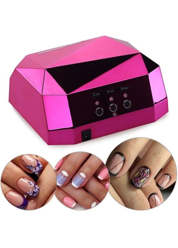 Лампа для ногтей 36W Diamond Pink Erston (363834153)