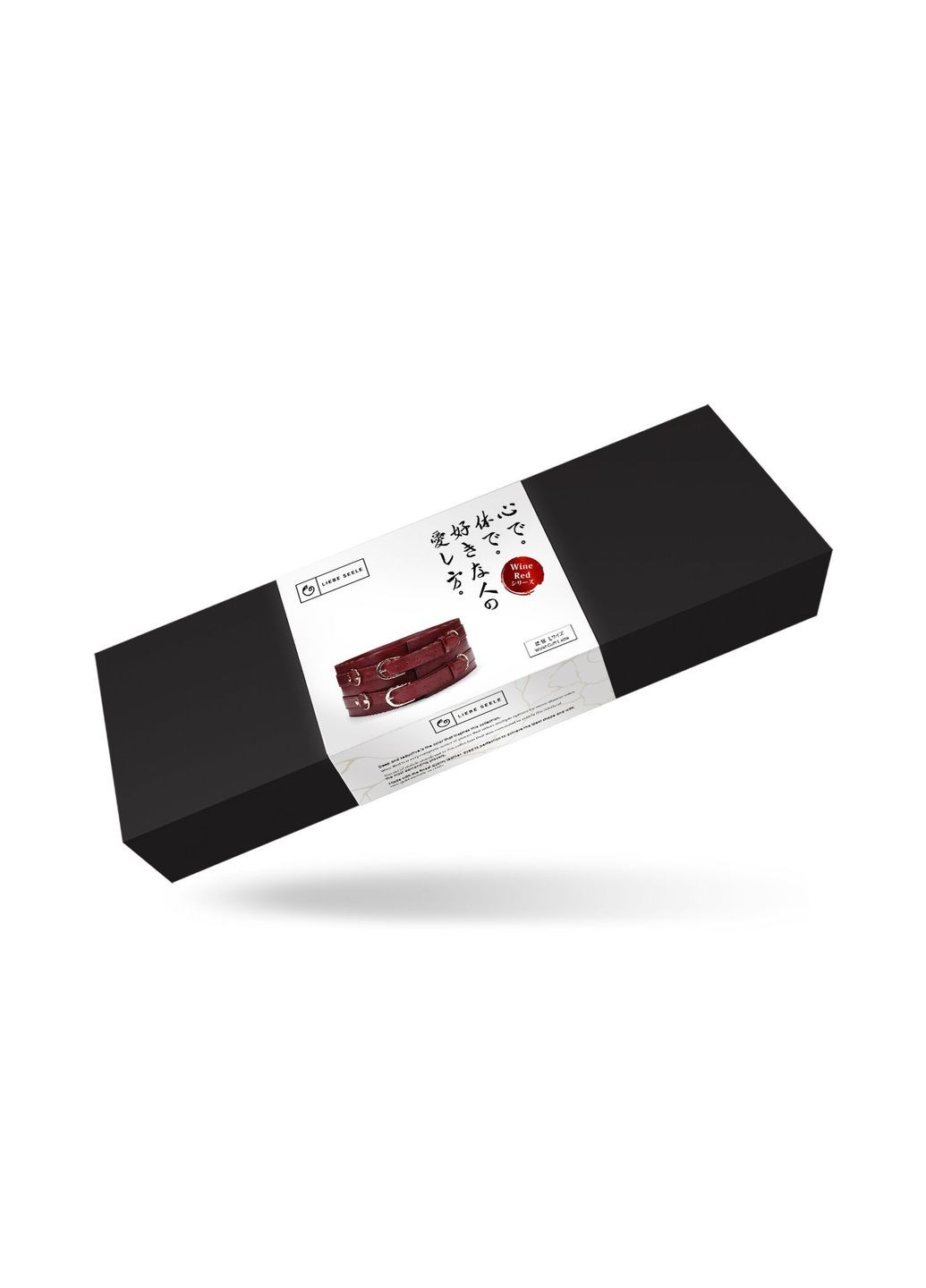 Кожаный пояс для бондажа Wine Red Waist Cuff L Size Liebe Seele (296793845)