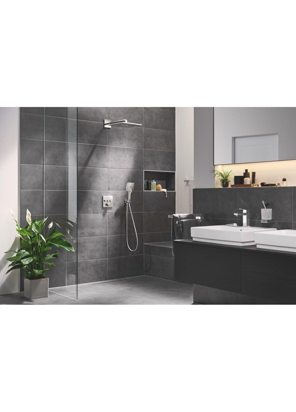 Душова система прихованого монтажу на 3 виходи з термостатом Grohtherm SmartControl (34864000) Grohe (369933258)