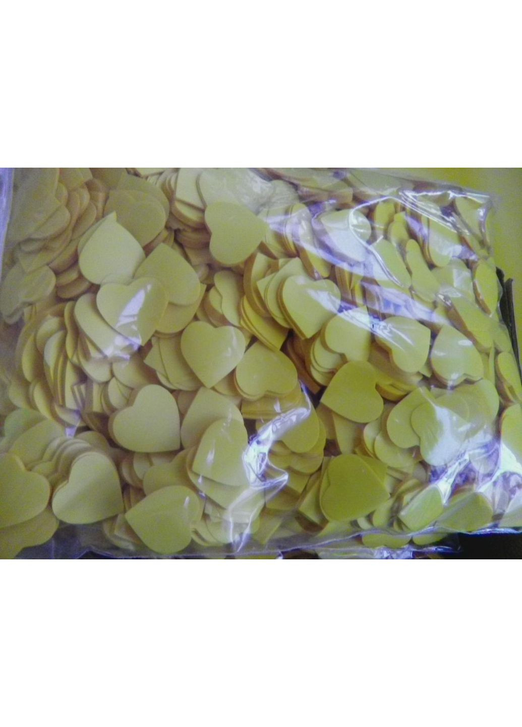 Сердечки 2,5 см желтые No Brand (368969808)
