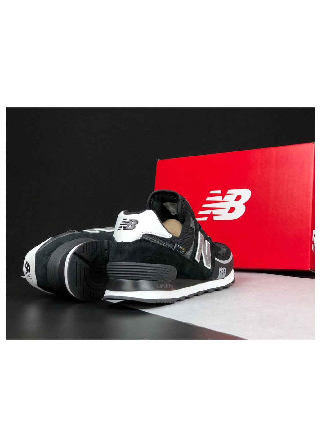 Чорні Осінні кросівки чоловічі, вьетнам New Balance 574