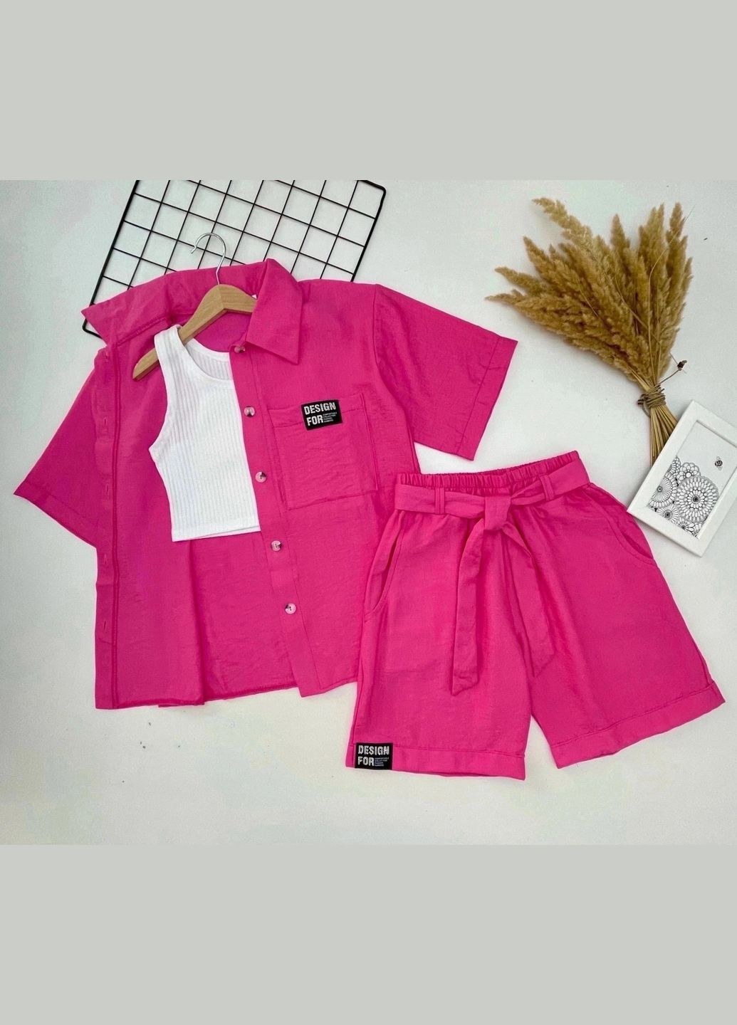 Малиновий літній неймовірно гарний костюмчик Україна