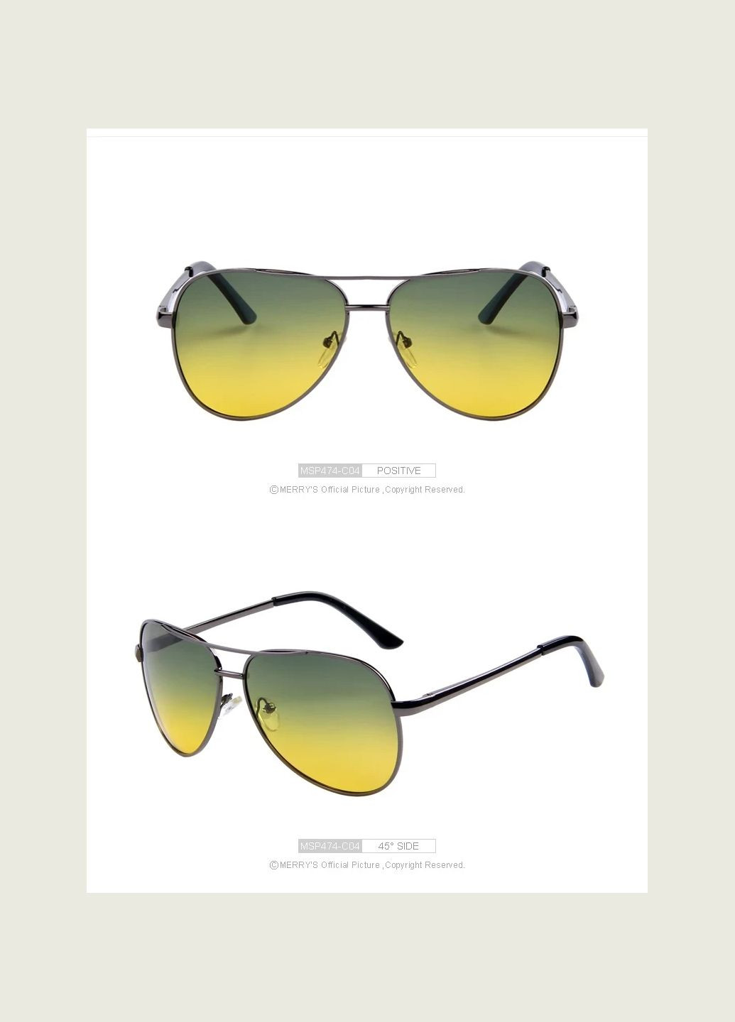 Мужские поляризованные очки Night Vision MERRYS: Стиль и четкое видение No Brand (296688078)