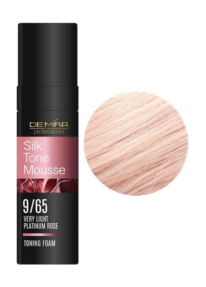 Тонуюча пінка "" SilkTone Mousse дуже світлий платиновий рожевий 9/65 120 мл DeMira Professional (328936884)