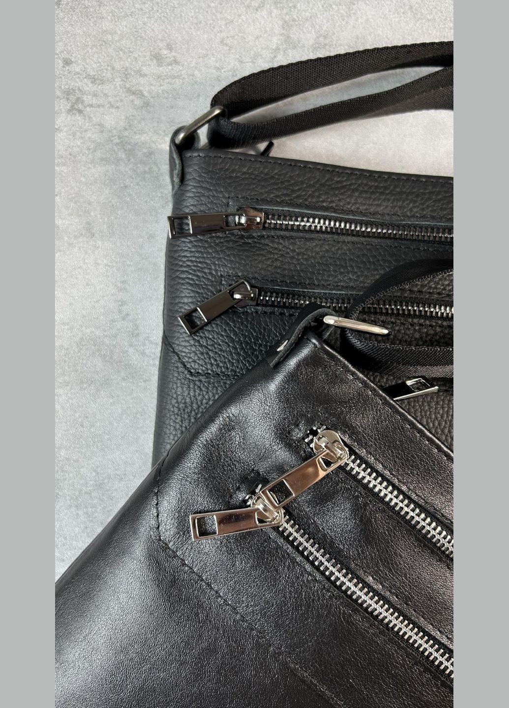 Сумка кожаная мужская функциональная черная NIUNIU (296662346)