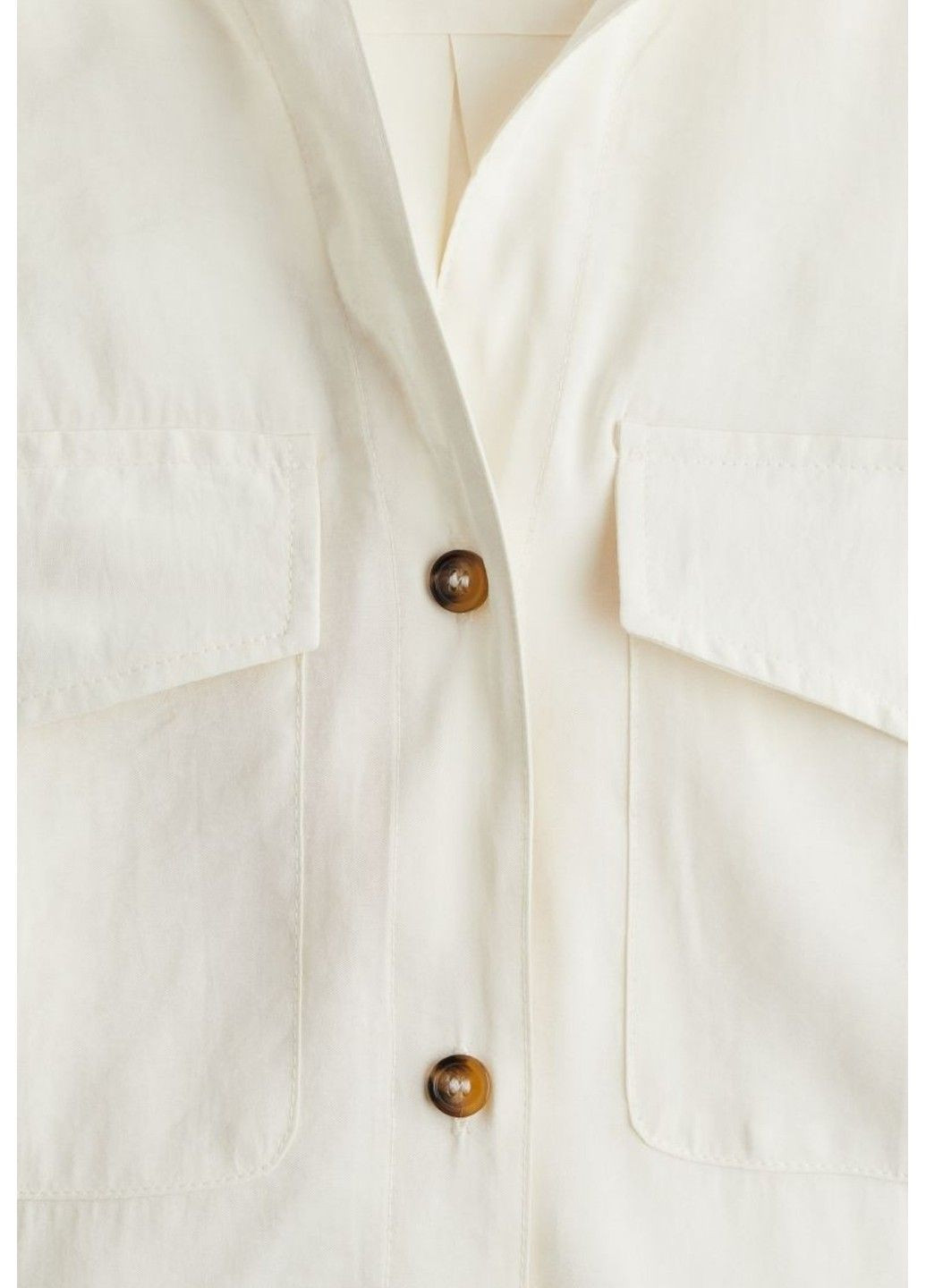 Жіноча універсальна сорочка з модальної суміші Н&М (57009) S Молочна H&M (292478892)