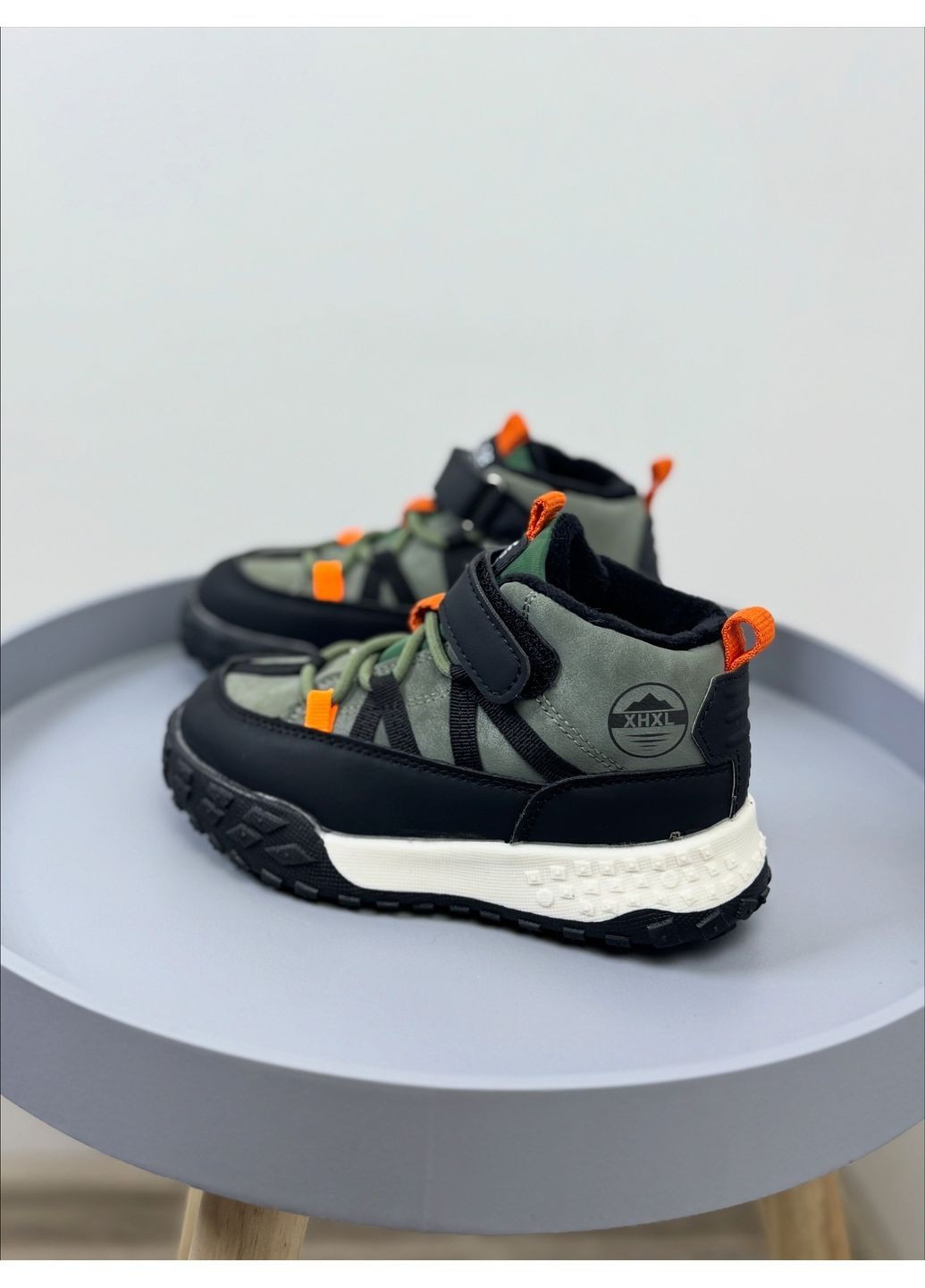 Чоботи осінні дитячі хакі 1657 No Brand (368152145)